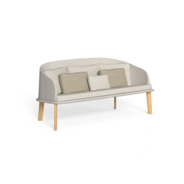 CleoSoft Wood Divano love seat