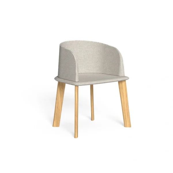 CleoSoft Wood Padded Tube Chair