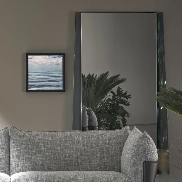 Fold mirror glass frame