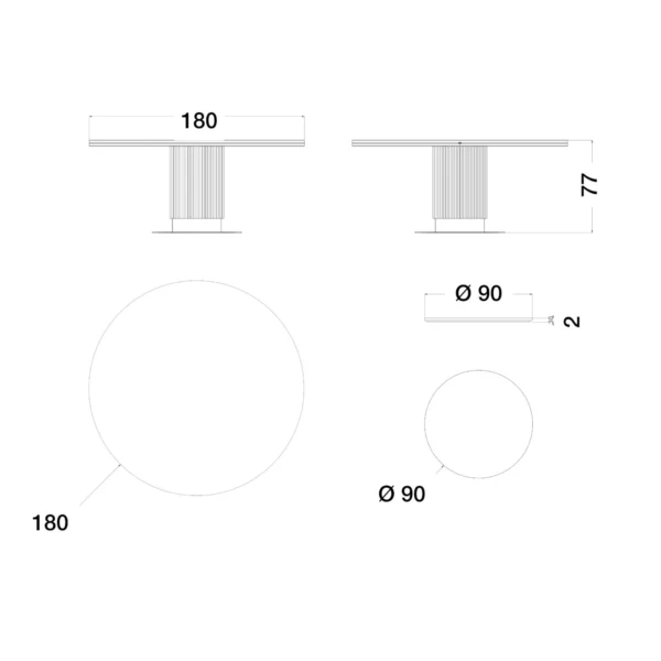 Cocoon Round Dining Table Big - Image 4