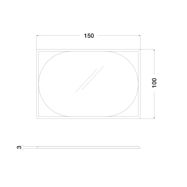 eclipse rectangular mirror cprn homood 3