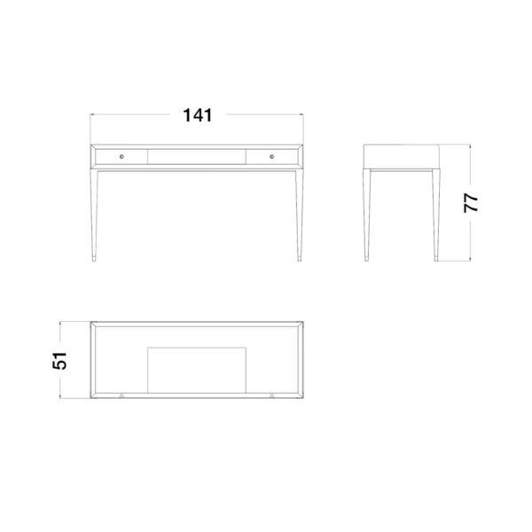 Eclipse Vanity Table - Image 3