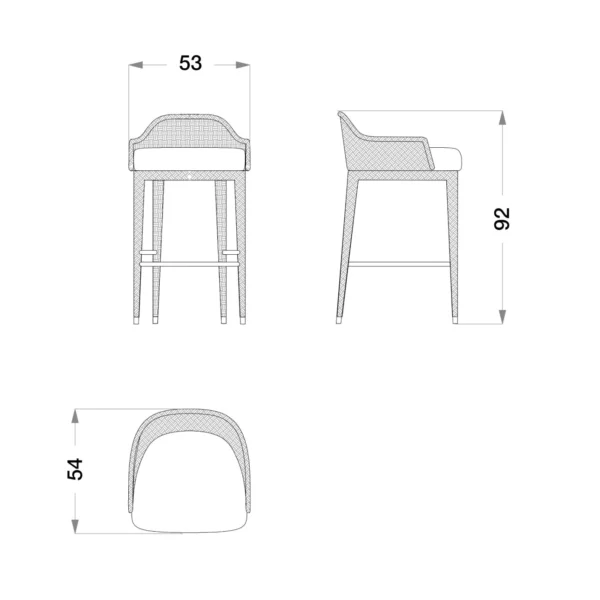 outdoor bar stool cprn homood 2