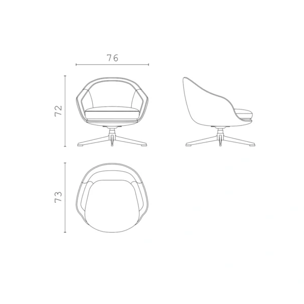 shape lucille armchair cprn homood 4