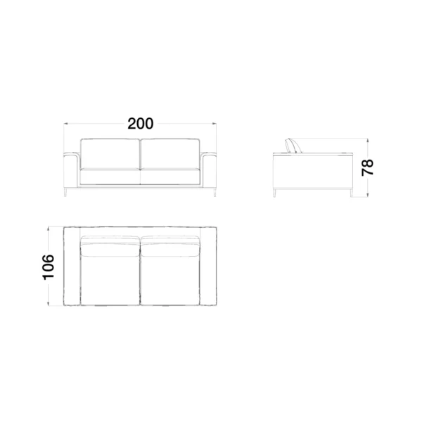 starlight 2 seater sofa cprn homood 3