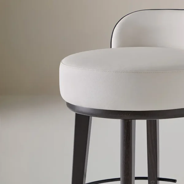 Club stool with backrest - Image 5
