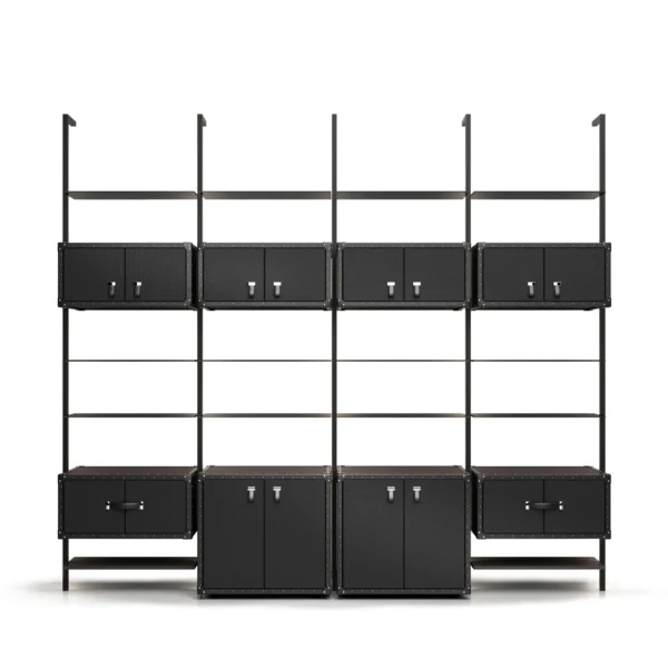 Traveler modular shelving unit