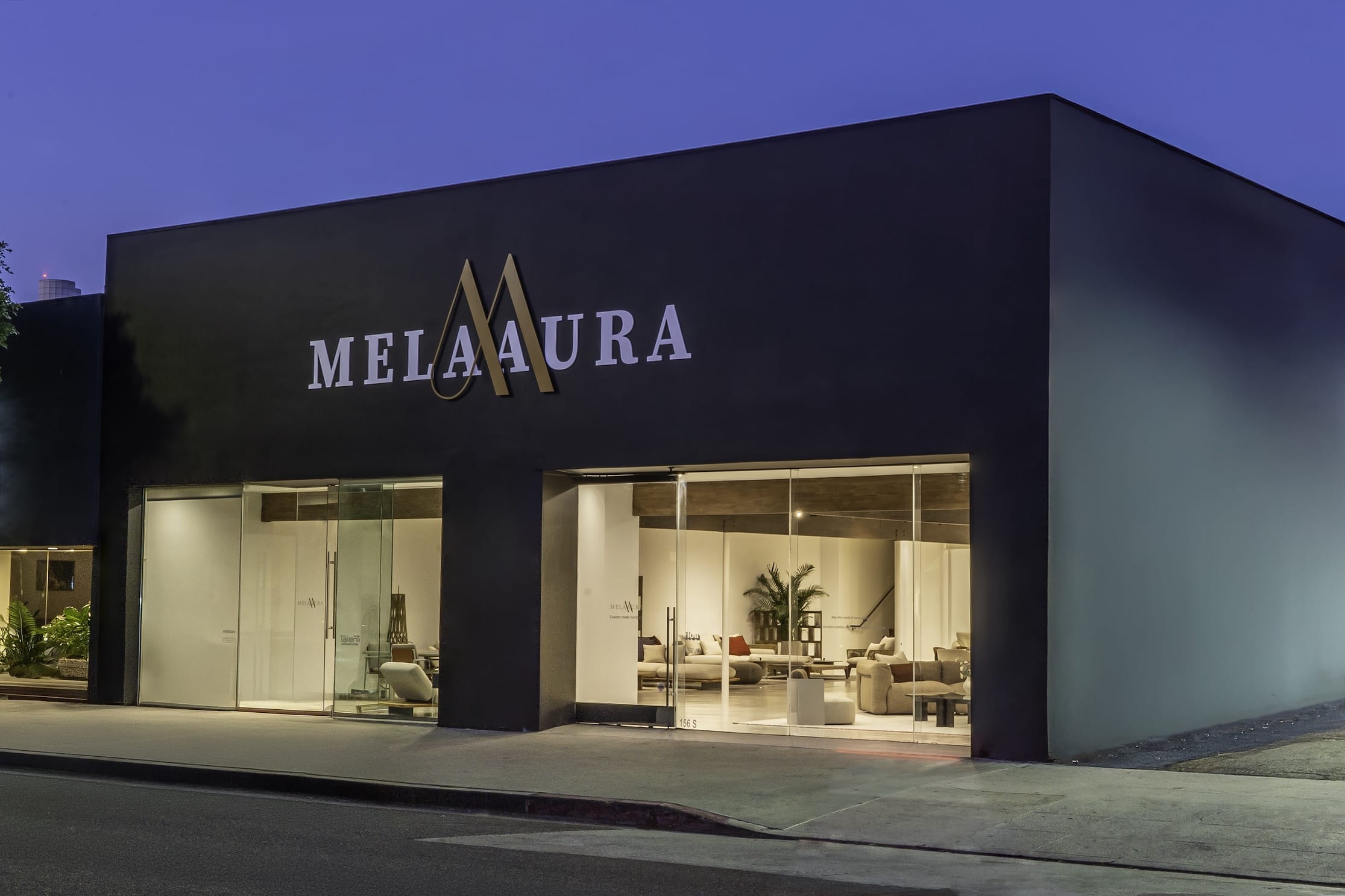 Melaaura Showroom Facade, 154 S Robertson blvd