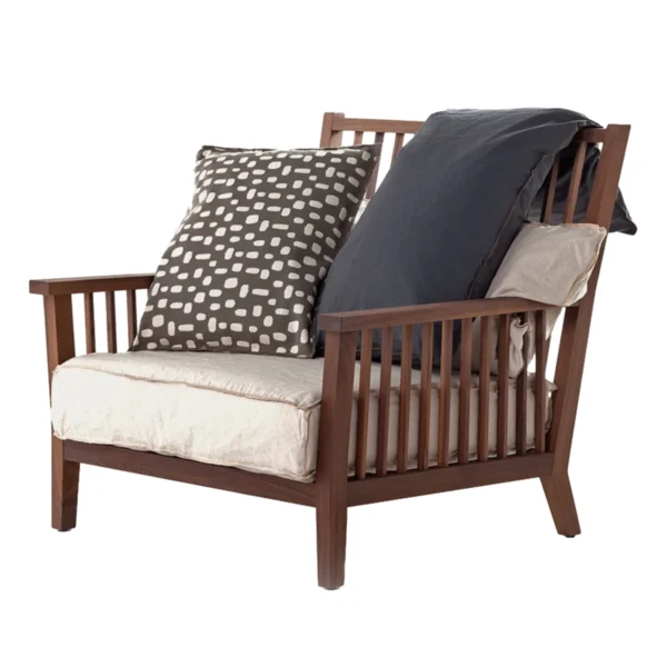 Gray armchair