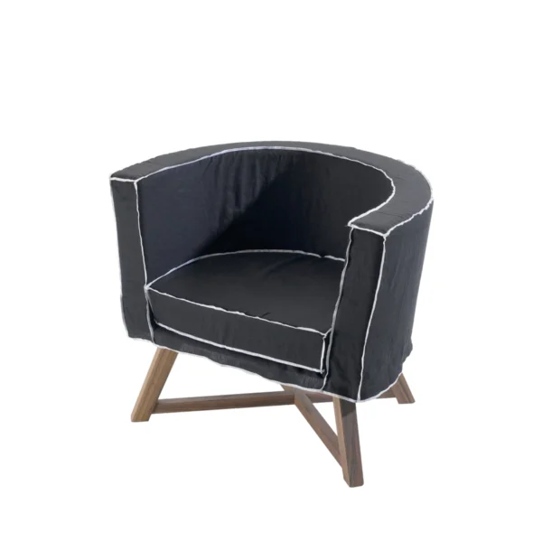 Gray armchair