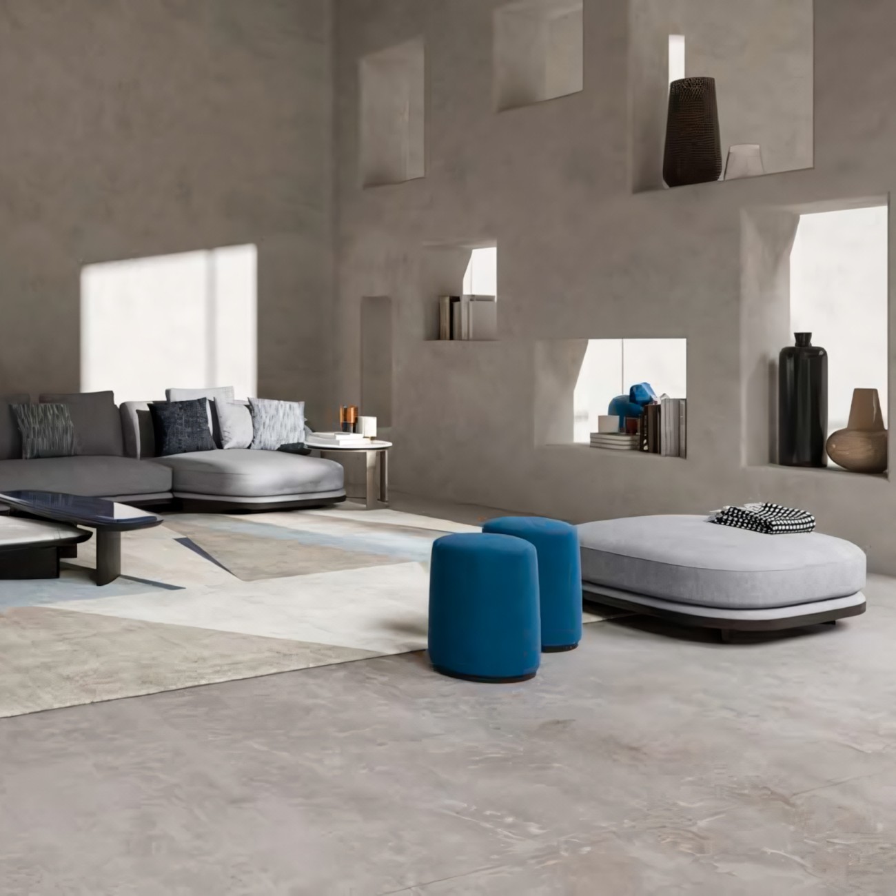 CPRN Homood’s Luxury Chaise Lounges & Ottomans – When Italian Craftsmanship Meets Contemporary Design 1 shapes aline pouf cprn homood 1