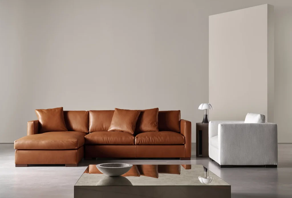 The Caramel Leather Sofa: Quiet Luxury That Lives Well 1 caramel leather sofa
