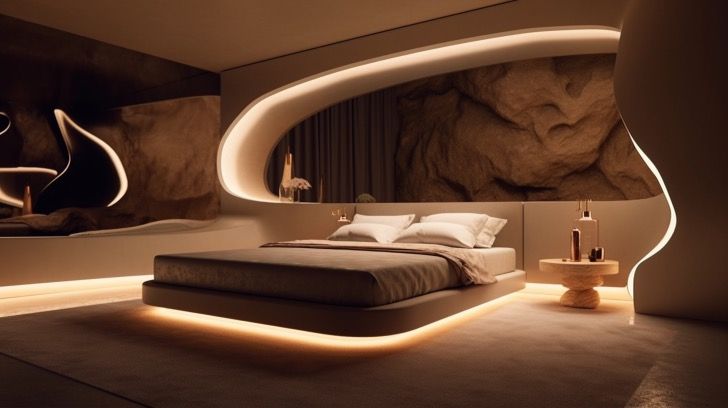 LED bed frame