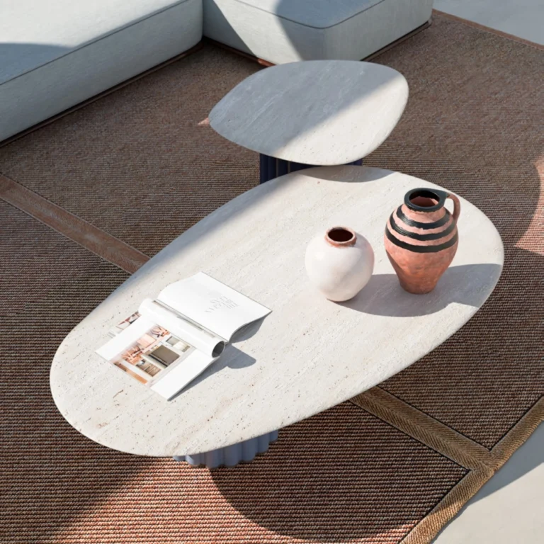 Stone, Soul, and Style: The Rise of the Travertine Coffee Table 2 Travertine Coffee Table
