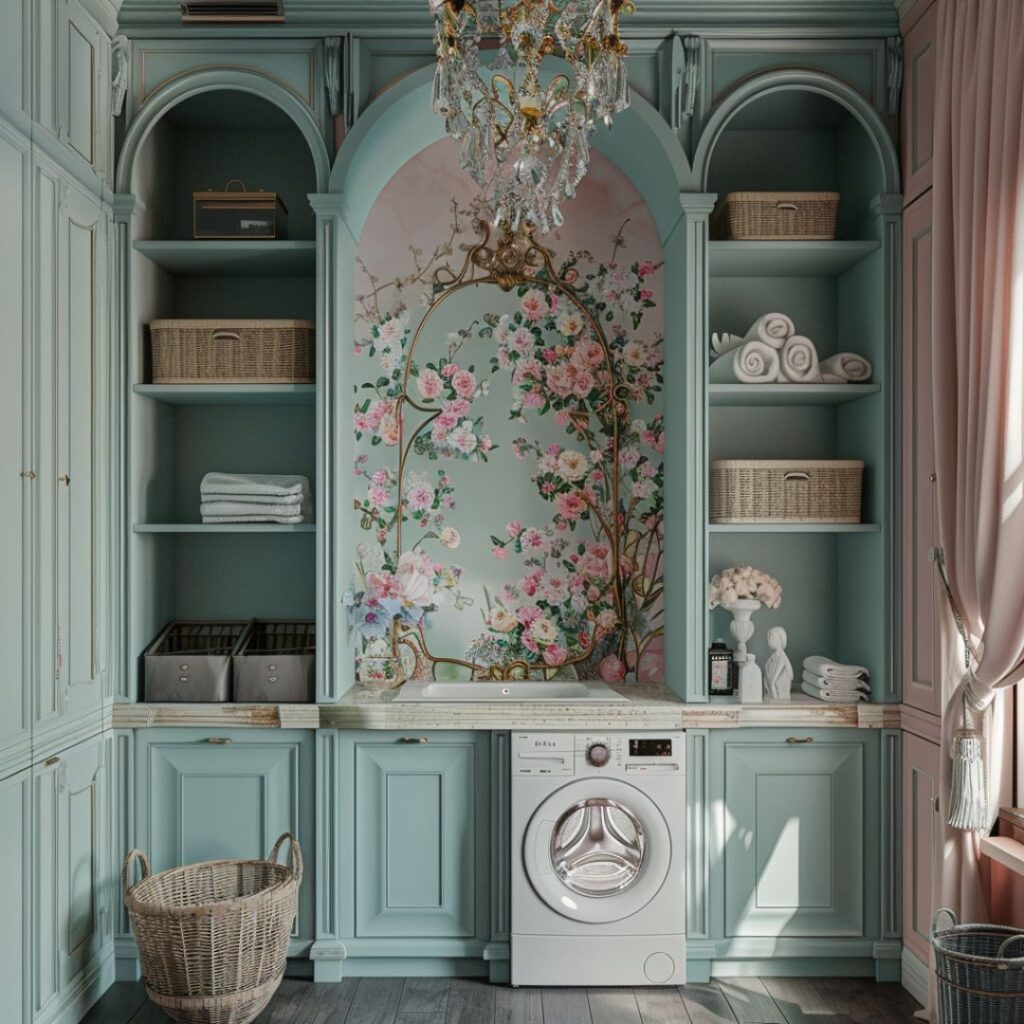 The Return of Romance: Regency and Rococo in 2026 House Decor 3 rococo utility room interior idea