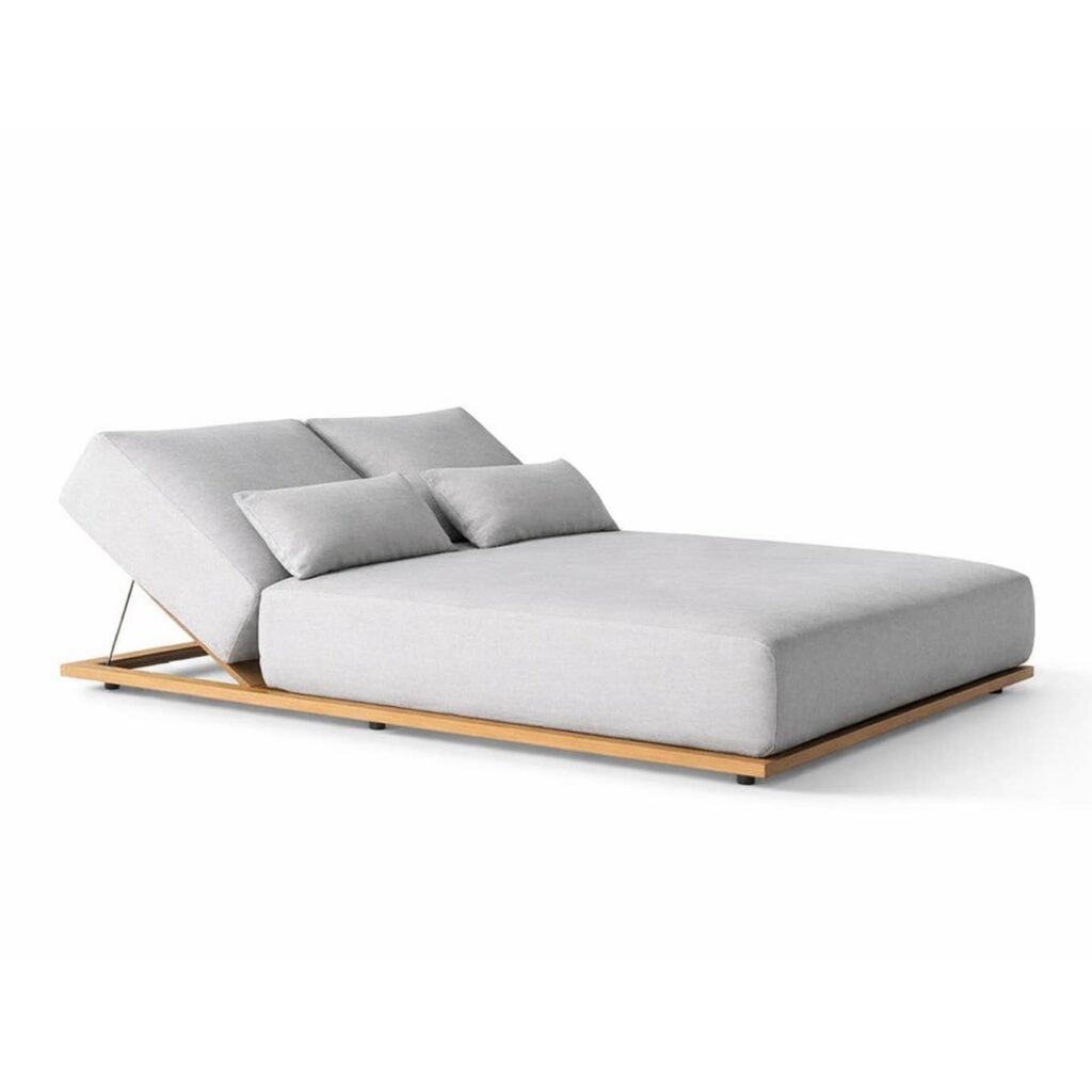 Morbido Double Sunbed | Adjustable Luxury Outdoor Chaise