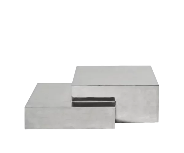 Medley Polished Aluminium Side Table